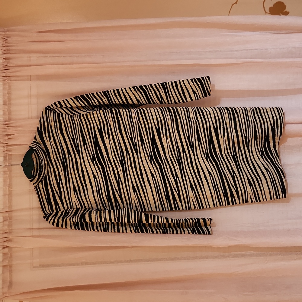Primark Bodycon Zebra Print Midi Dress NWT